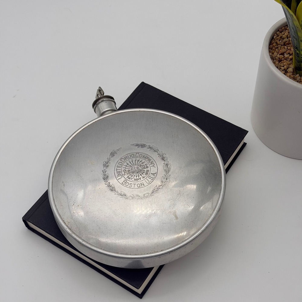 Antique United Drug Company Radiator Metal Hot Water Bottle Bed Warmer 1915